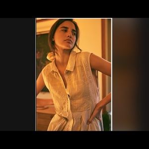 FREE PEOPLE Splice and Stripe Midi Dress